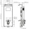 Система инсталляции для унитазов WASSERKRAFT SALM 27TLT.010.ME.BL.MB02